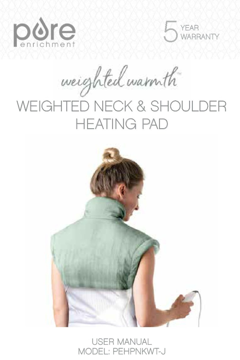 Pure Enrichment weighted warmth PEHPNKWT-J User manual