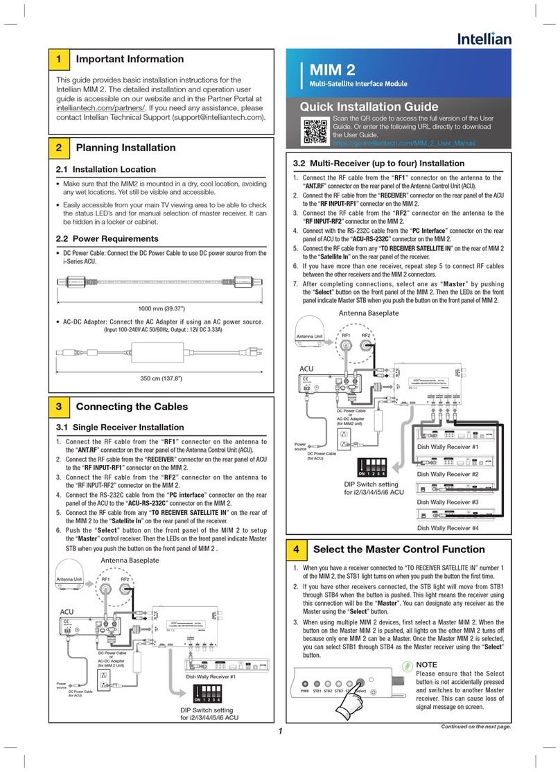 Intellian MIM 2 Quick installation guide