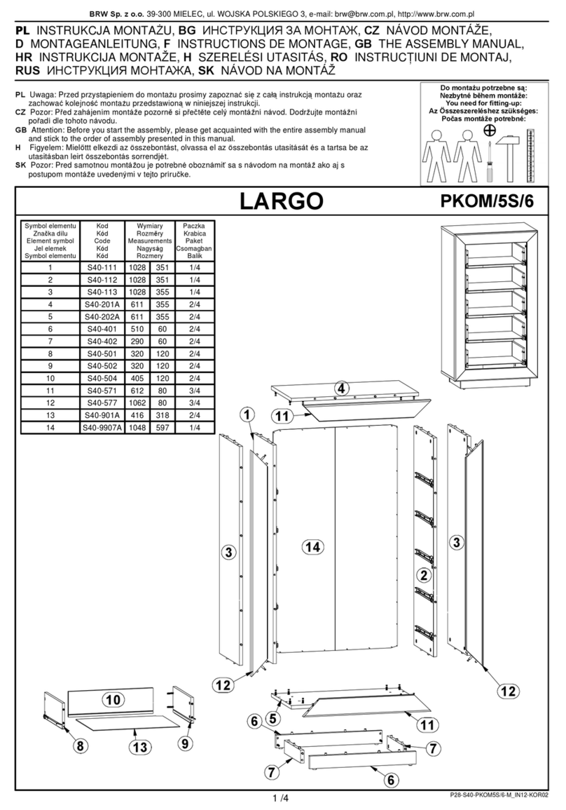 BLACK RED WHITE LARGO PKOM/5S/6 Assembly manual BLACK RED WHITE LARGO PKOM/5S/6 Assembly manual