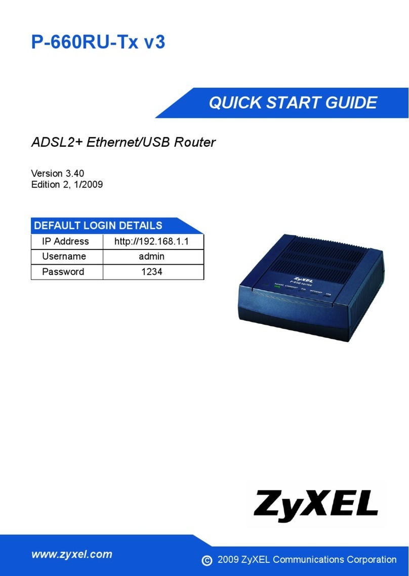 ZyXEL Communications P-660RU-T1 v3 User manual