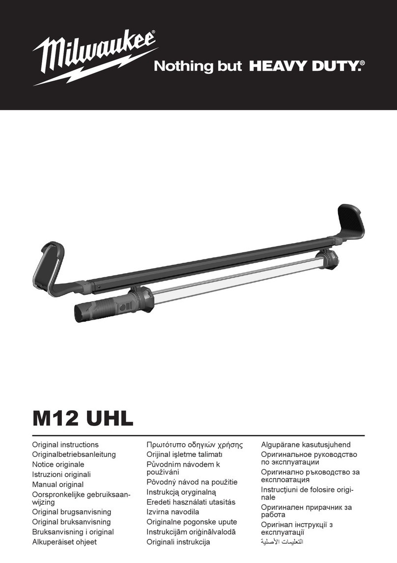 Milwaukee M12 UHL Original instructions