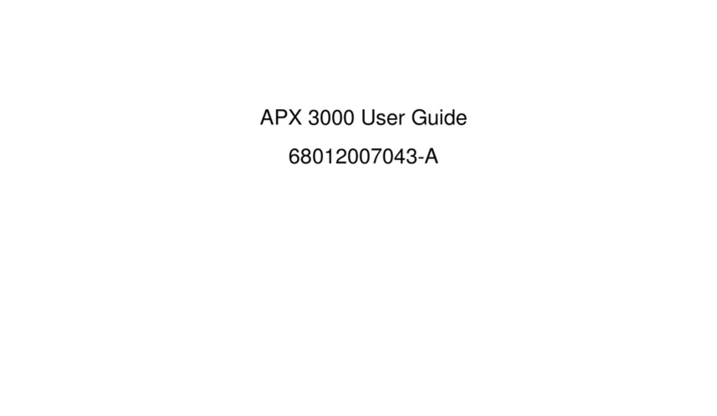 Motorola APX 3000 Reference guide