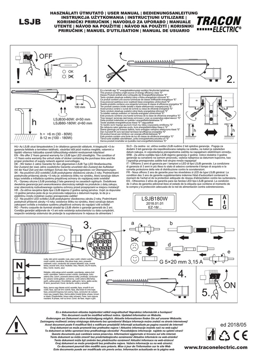Tracon Electric LSJB user manual