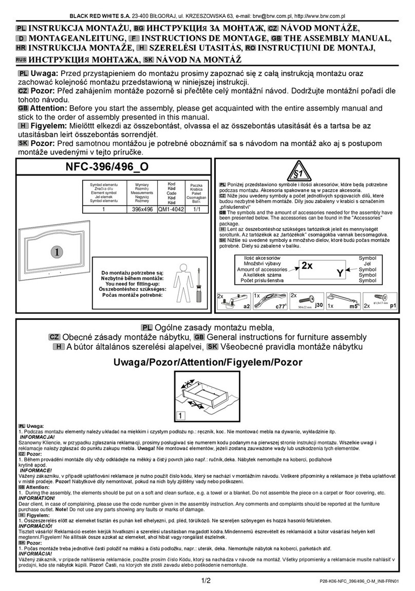 BLACK RED WHITE NFC-396/496 O Assembly manual BLACK RED WHITE NFC-396/496 O Assembly manual
