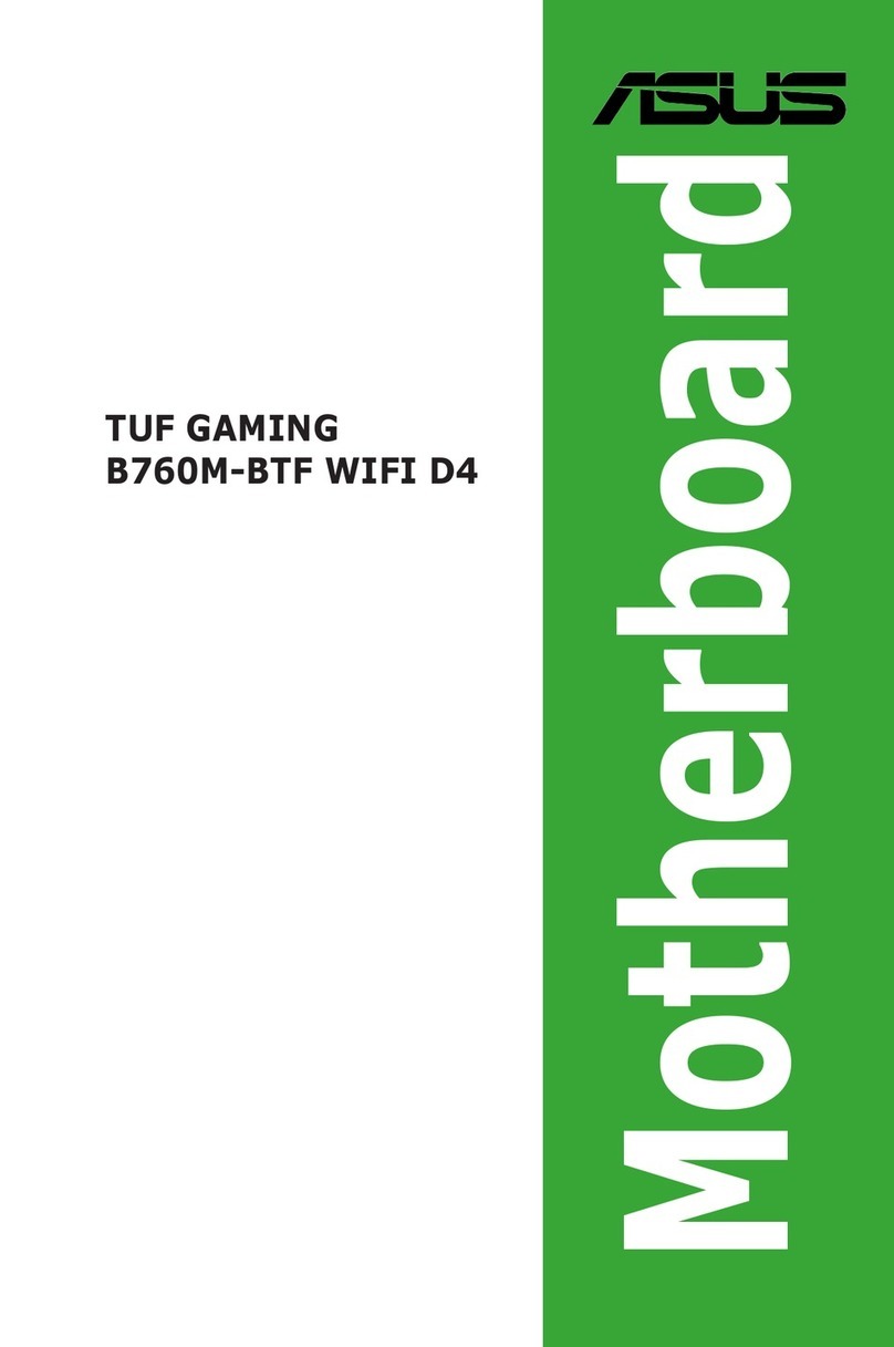 Asus TUF GAMING B760M-BTF WIFI D4 User manual Asus TUF GAMING B760M-BTF WIFI D4 User manual