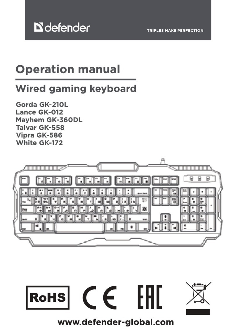 Defender Gorda GK-210L User manual