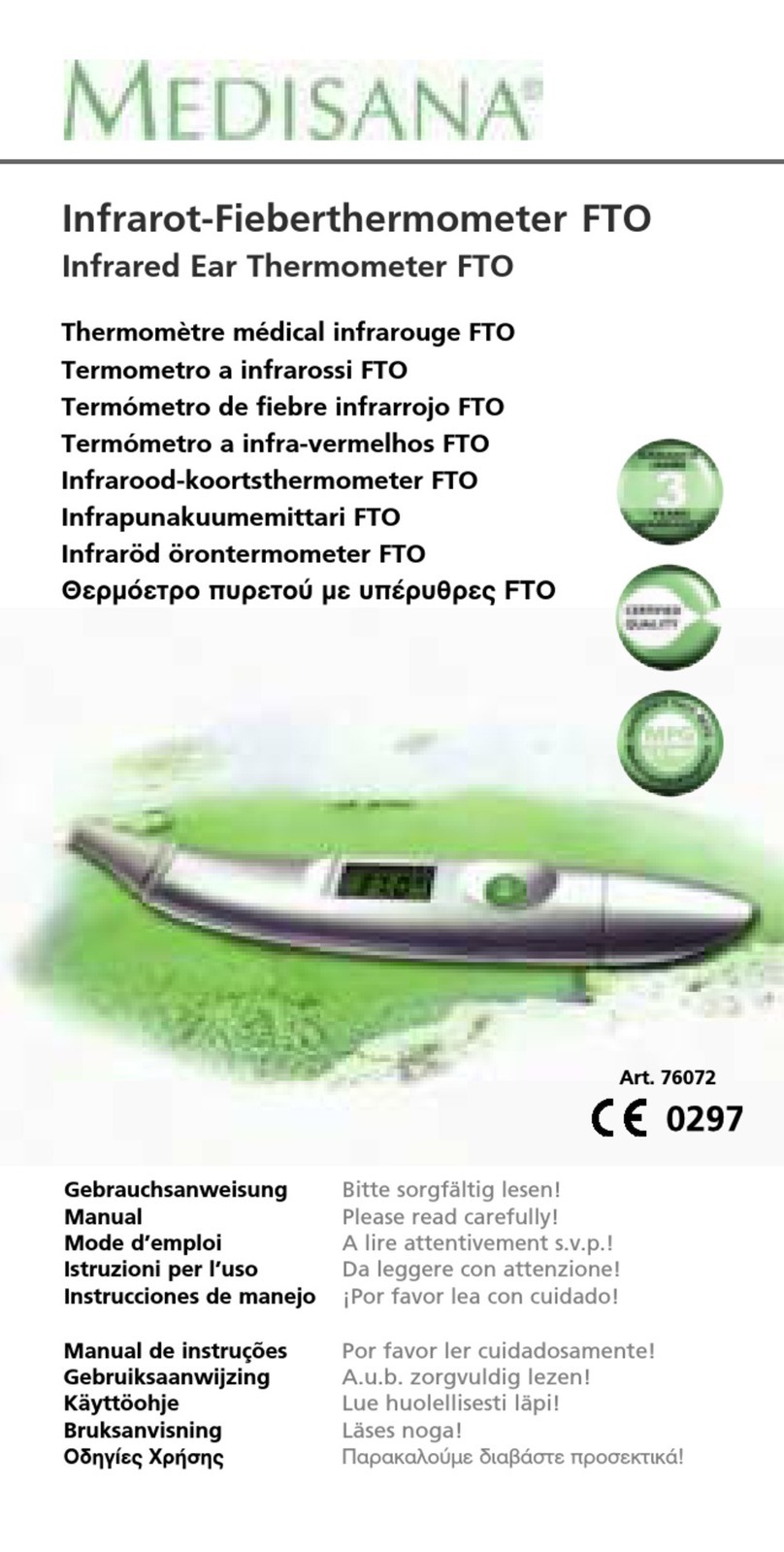 Medisana FTO 76072 User manual