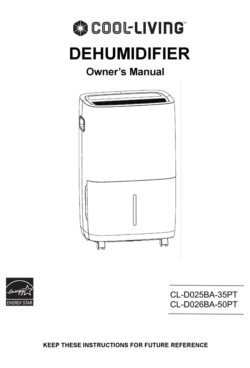 Cool-Living CL-D025BA-35PT owner's manual