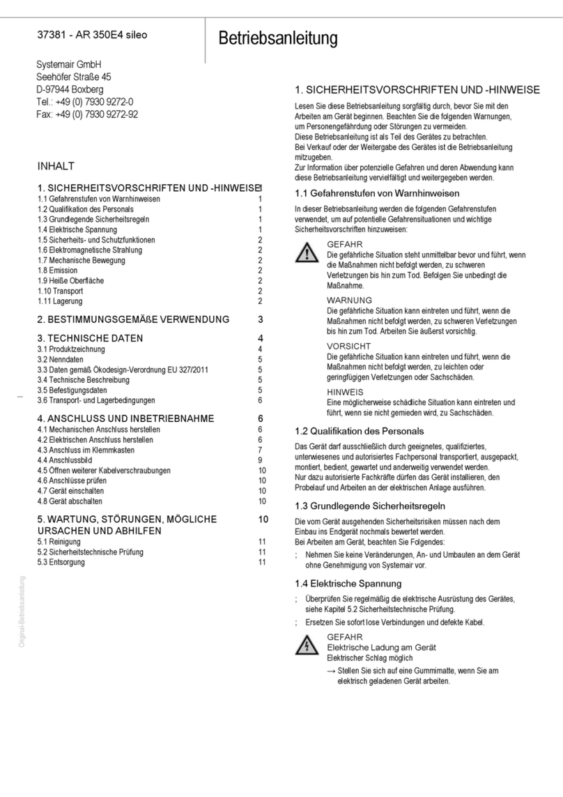System air AR 350E4 sileo User manual System air AR 350E4 sileo User manual