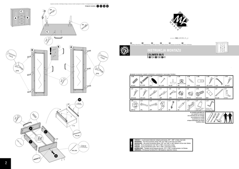 mlmeble OLIWIER 08/S Assembly instructions mlmeble OLIWIER 08/S Assembly instructions