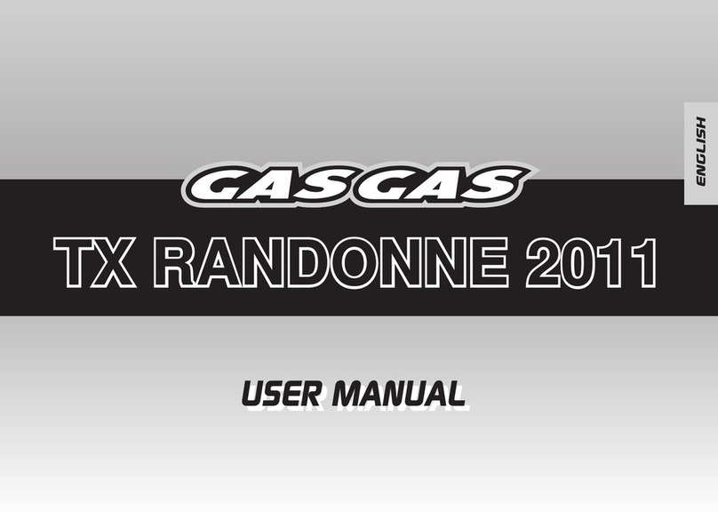 GAS GAS TX RANDONNE 2011 User manual