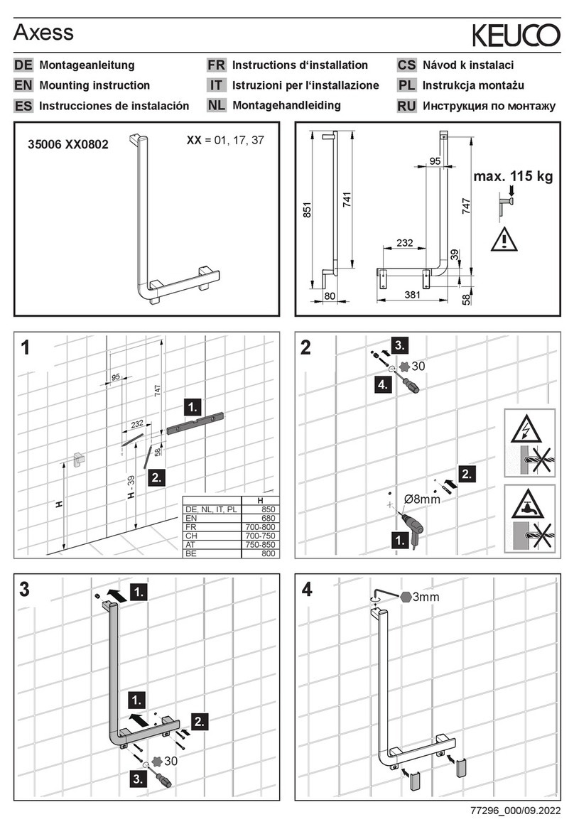 KEUCO Axess 35006 0802 Series User guide