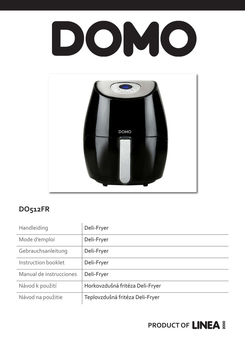 Linea 2000 Domo Deli-Fryer Instruction booklet