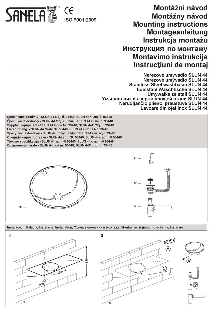 Sanela SLUN 44X Mounting instructions Sanela SLUN 44X Mounting instructions