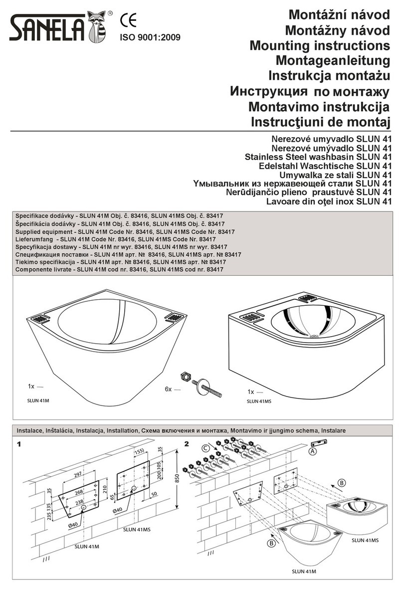 Sanela SLUN 41 Mounting instructions