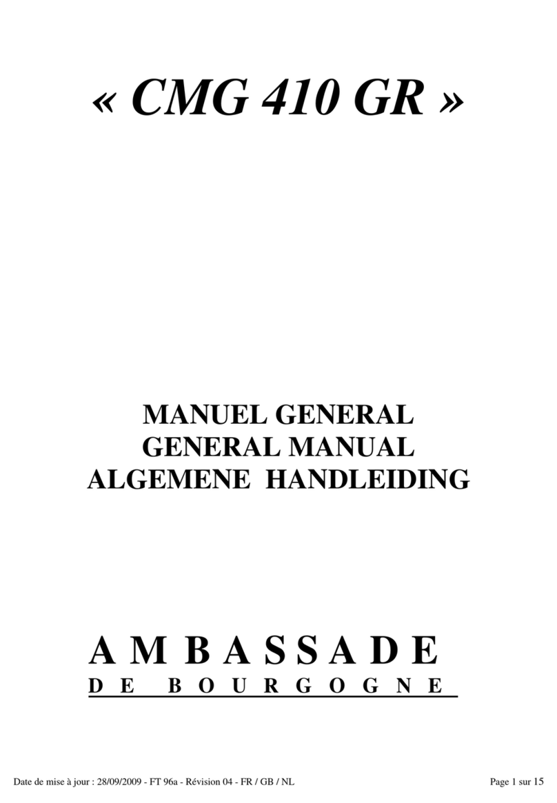 Ambassade CMG 410 GR General manual