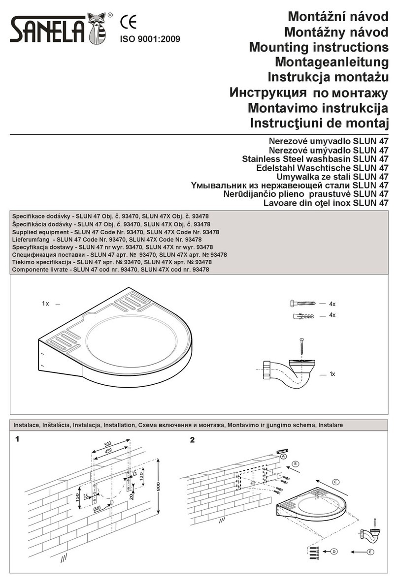 Sanela 93470 Mounting instructions
