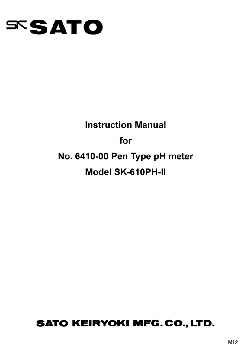 SATO KEIRYOKI SK-610PH-II User manual