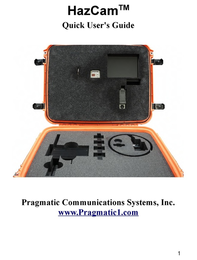PRAGMATIC COMMUNICATIONS SYSTEMS HazCam Quick user guide PRAGMATIC COMMUNICATIONS SYSTEMS HazCam Quick user guide