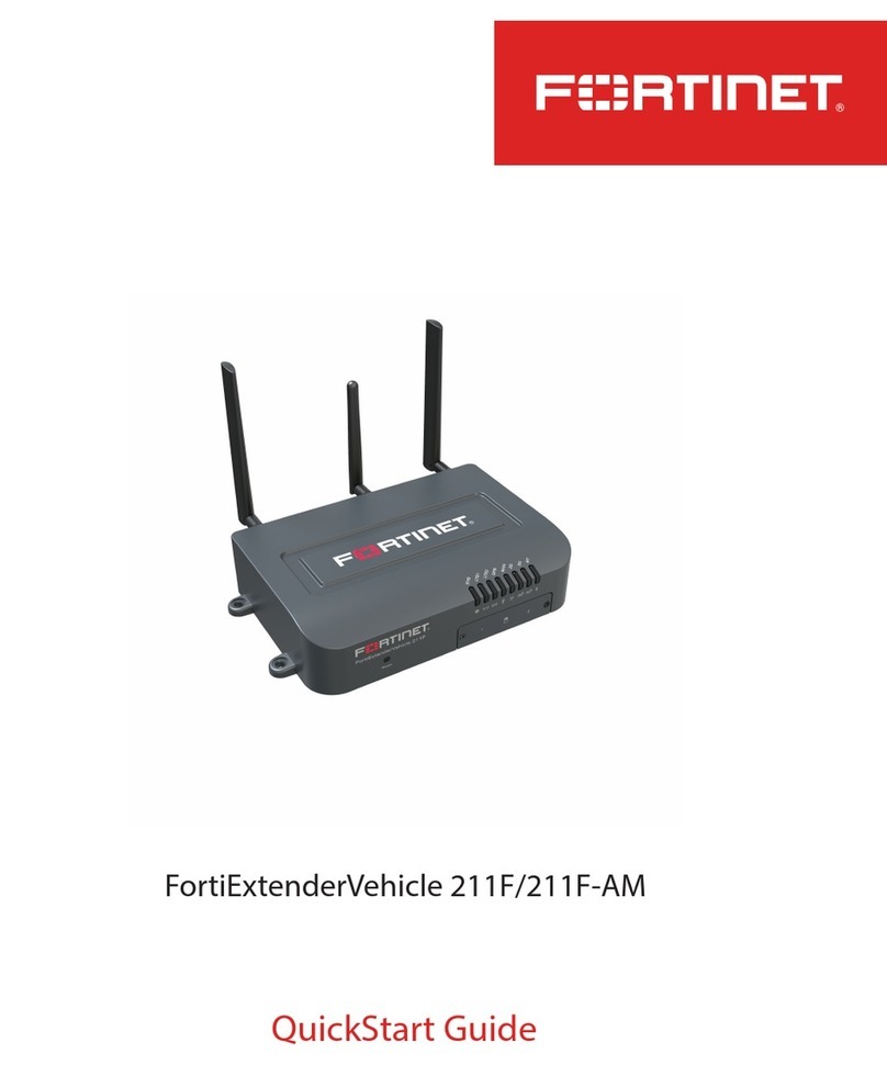 Fortinet FortiExtenderVehicle 211F quick start guide