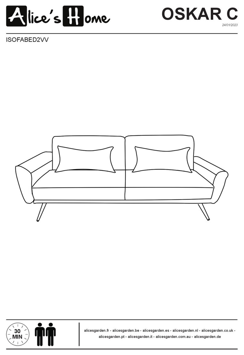 Alice's Home OSKAR C ISOFABED2VV User manual Alice's Home OSKAR C ISOFABED2VV User manual