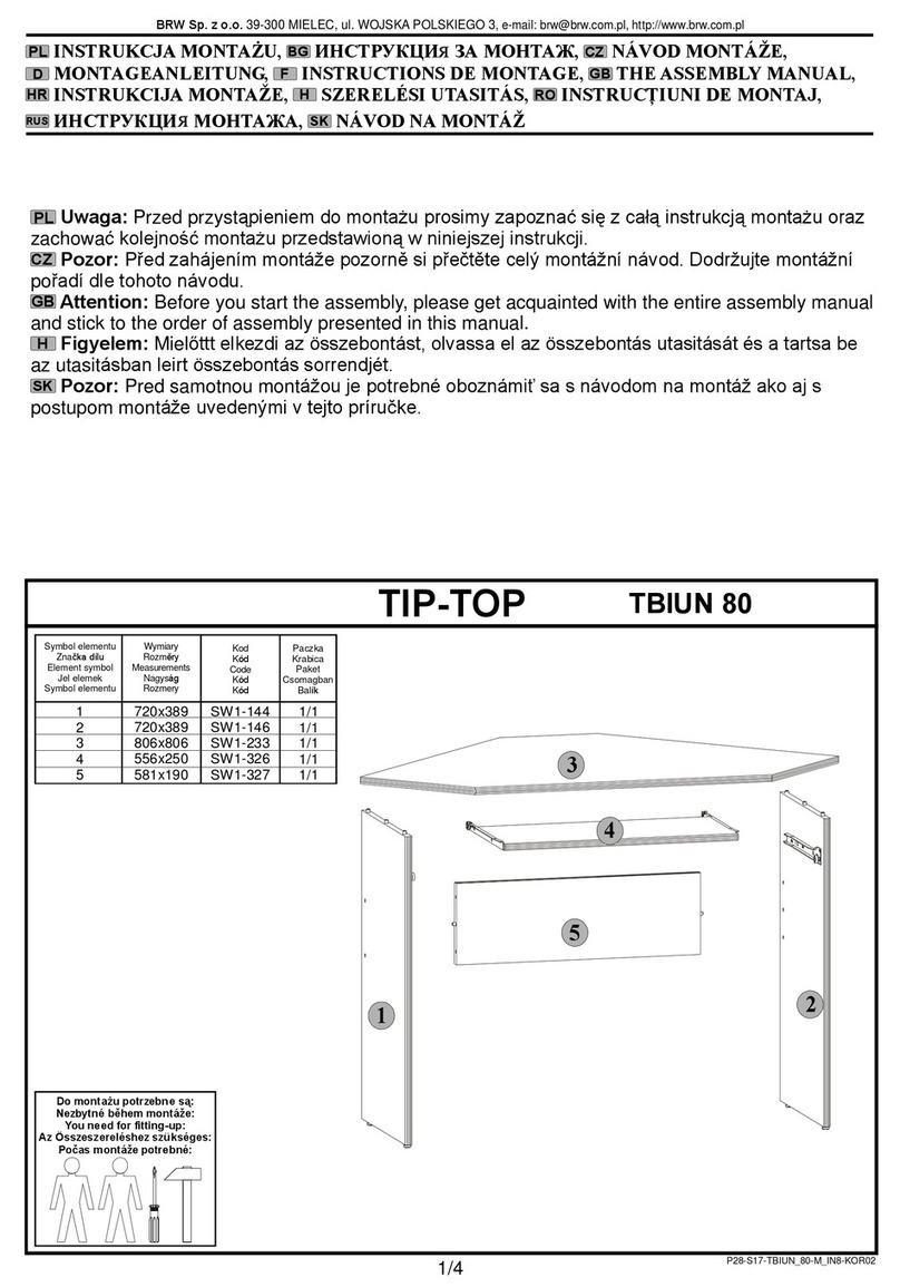 BLACK RED WHITE TIP-TOP TBIUN 80 User manual