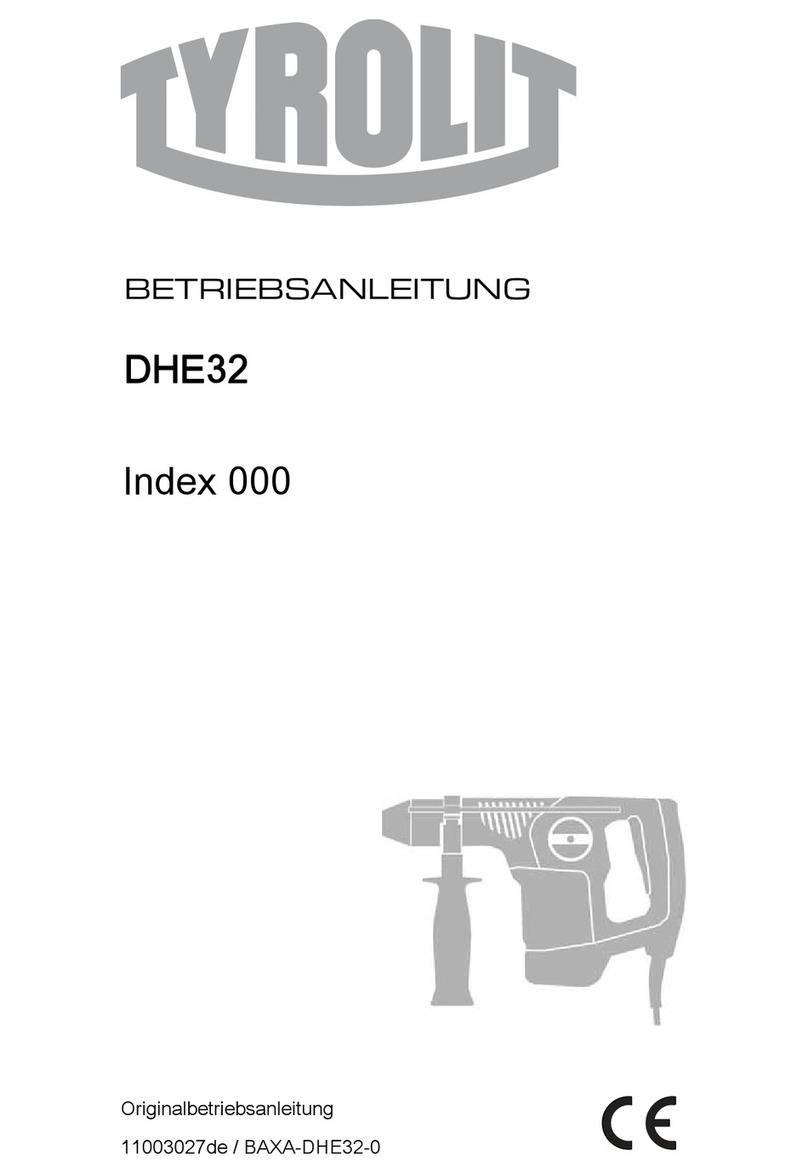 TYROLIT Hydrostress DHE32 User manual
