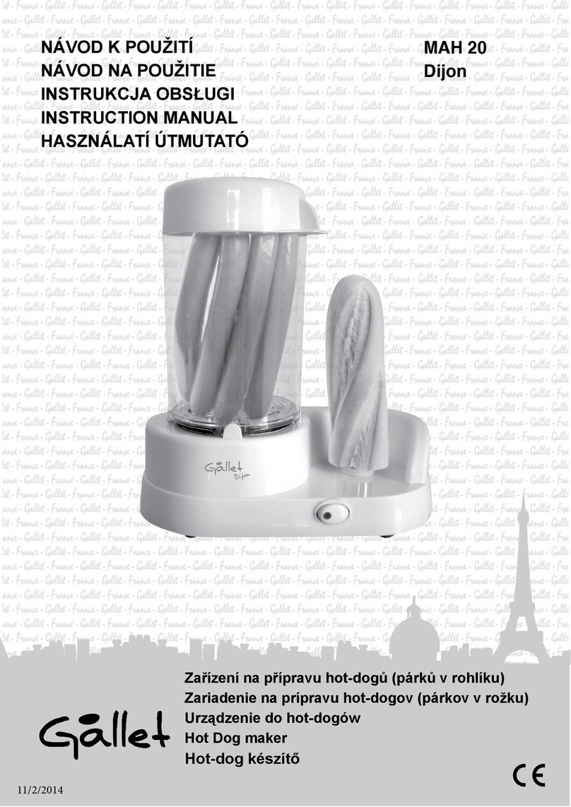 Gallet Dijon MAH 20 User manual