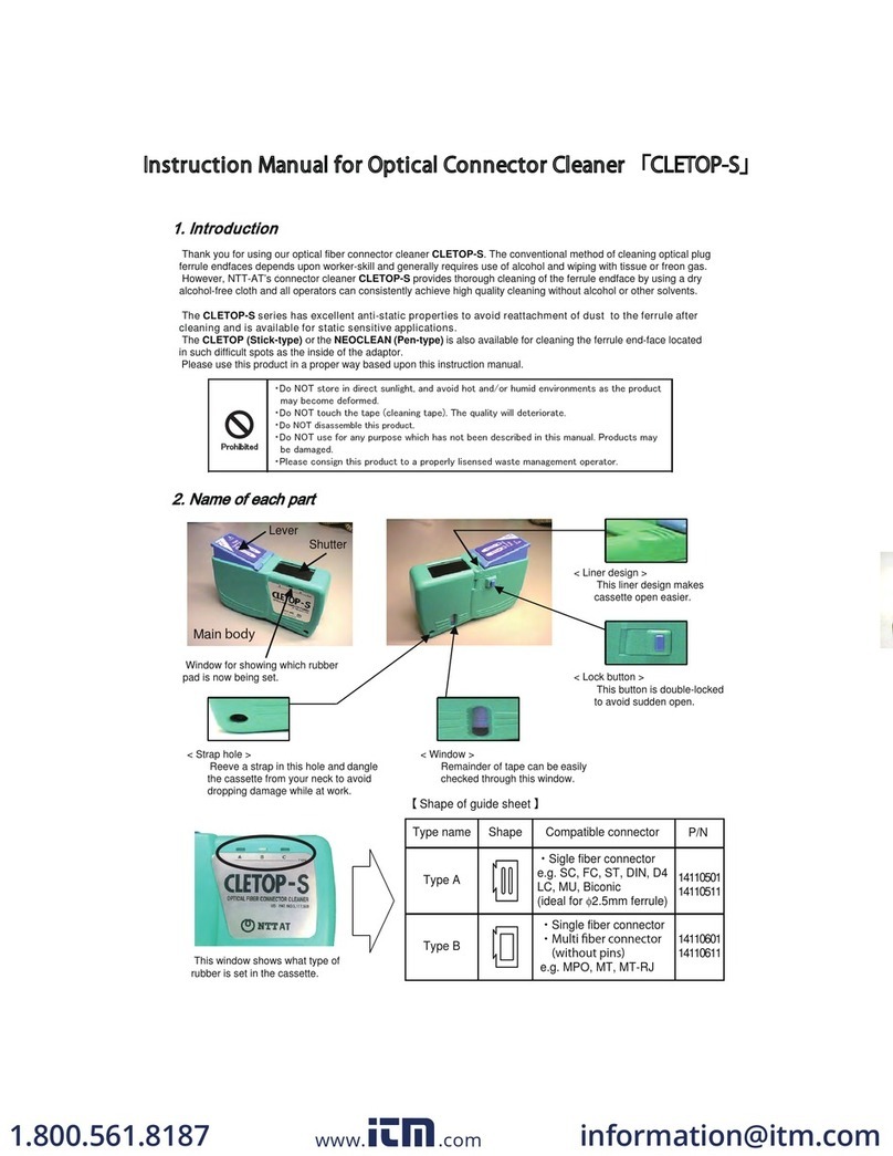 ntt CLETOP-S Series User manual