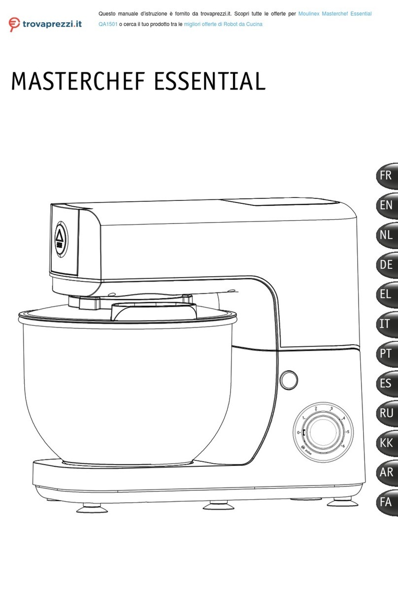 Moulinex MASTERCHEF ESSENTIAL QA1501 manual