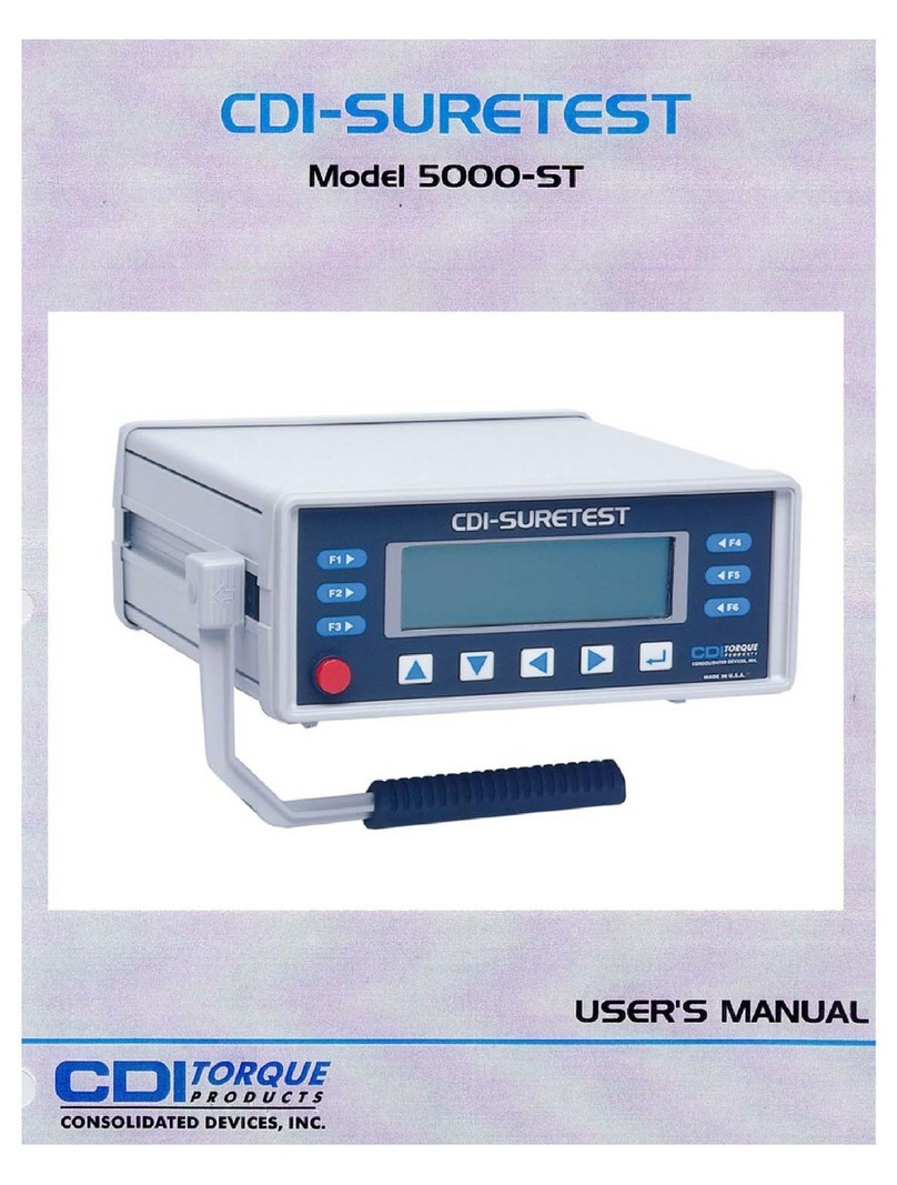 CDI TORQUE CDI-SURETEST User manual