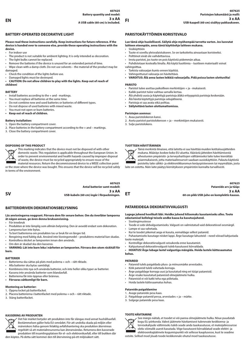 Finn-Lumor 607625 instructions