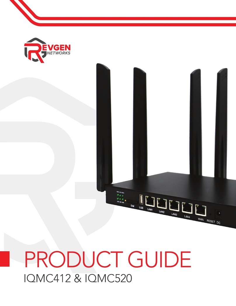 REVGEN NETWORKS IQMC412 Product guide