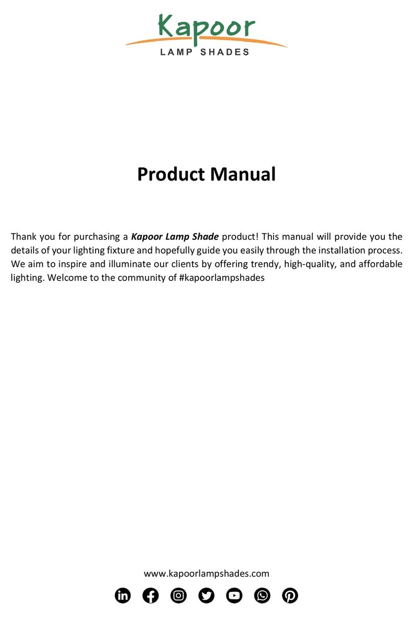 Kapoor TABGL2157 product manual