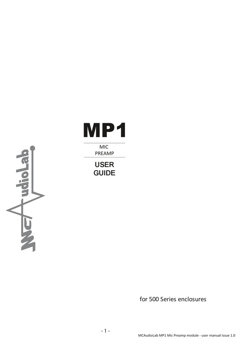 MCAudioLab MP1 user guide