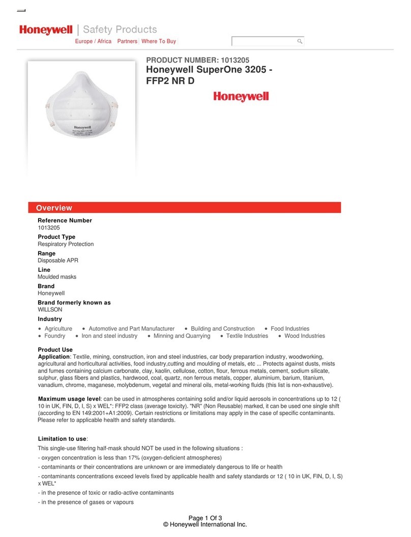 Honeywell SuperOne 3205-FFP2 NR D manual