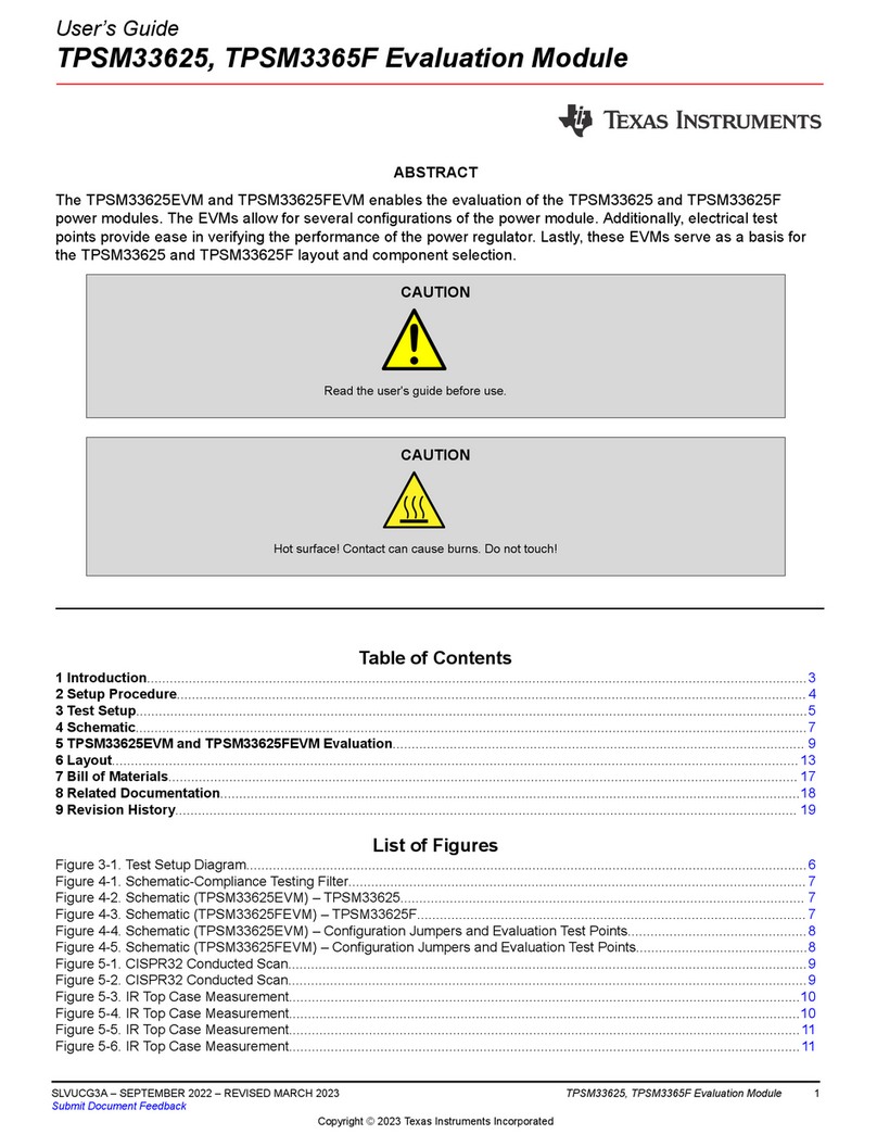 Texas Instruments TPSM33625EVM User manual