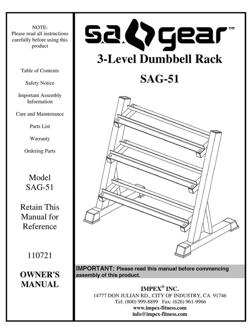 Impex s.a. gear SAG-51 User manual