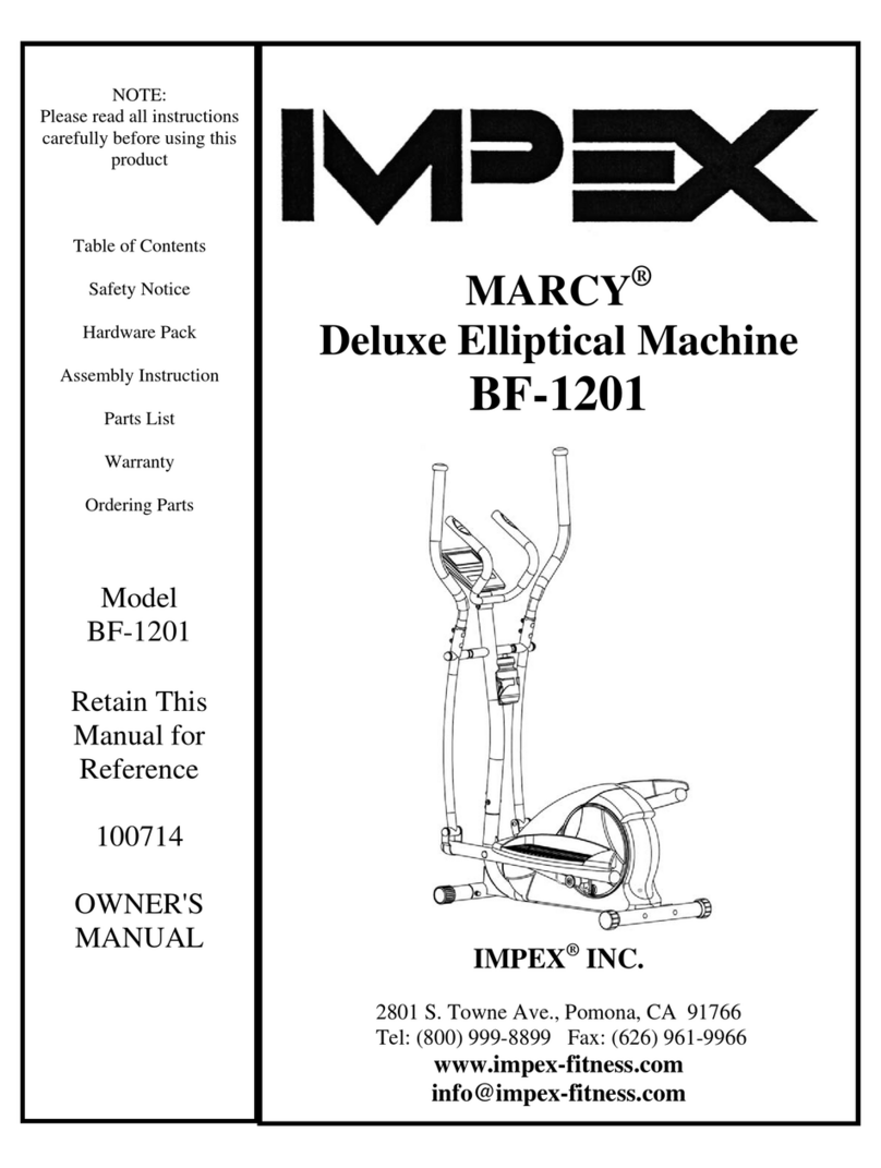 Impex MARCY BF-1201 owner's manual