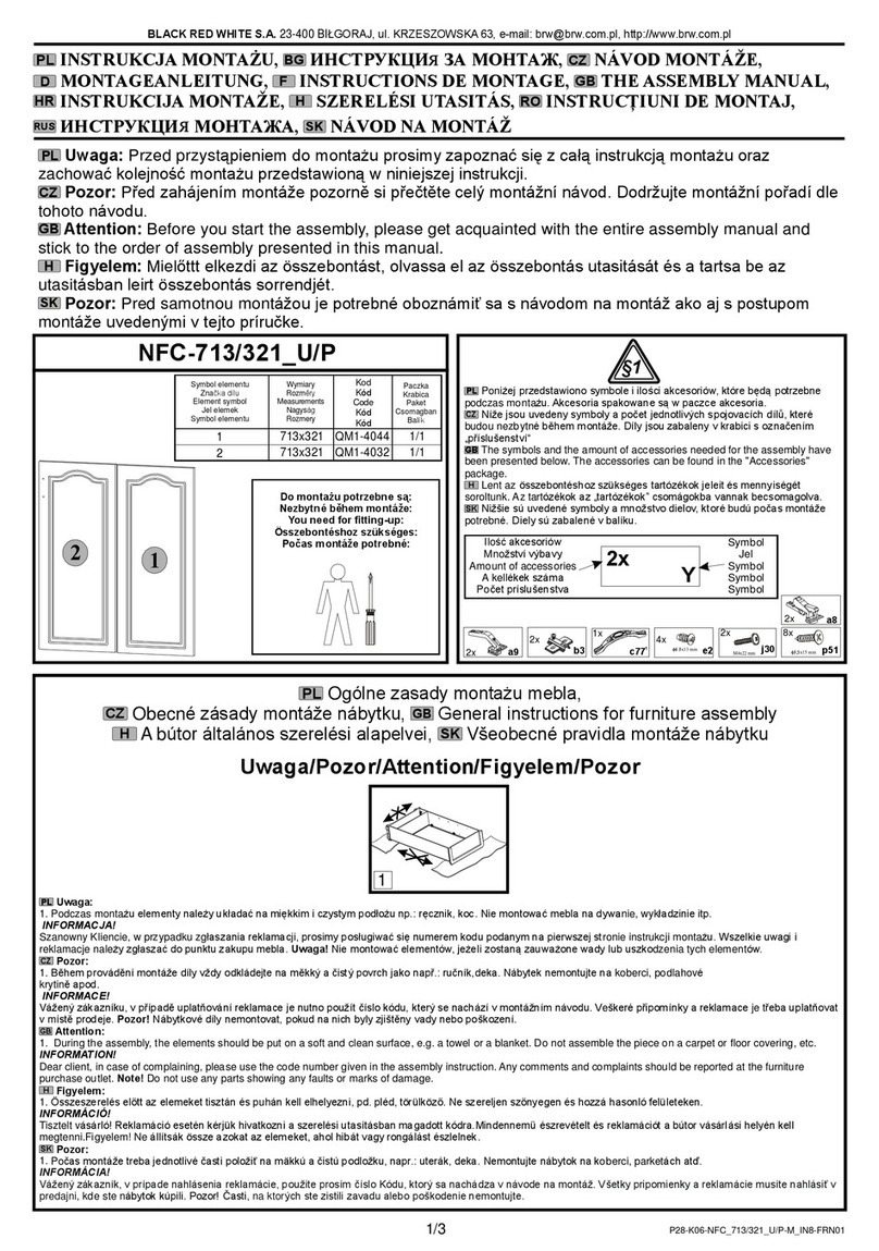 BLACK RED WHITE NFC-713/321 U/P Assembly manual