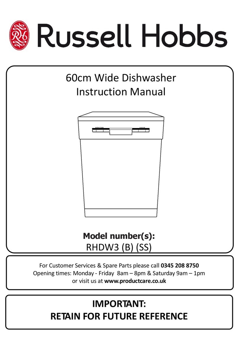 Russell Hobbs RHDW3 B User manual