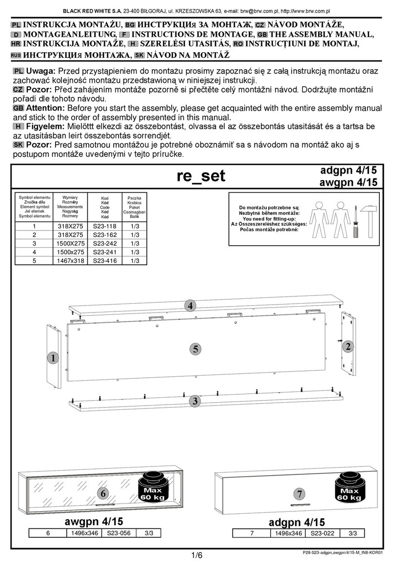 BLACK RED WHITE re set adgpn 4/15 Assembly manual BLACK RED WHITE re set adgpn 4/15 Assembly manual