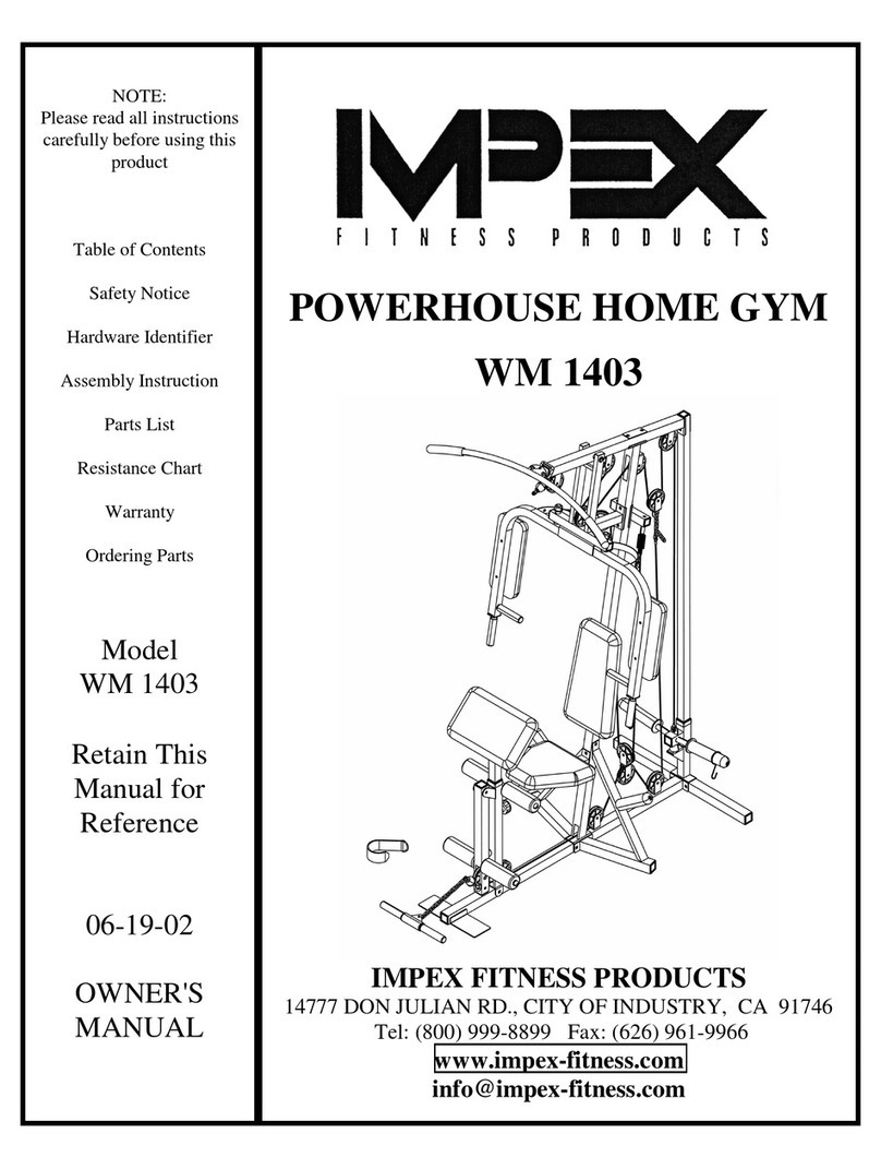 Impex WM 1403 owner's manual