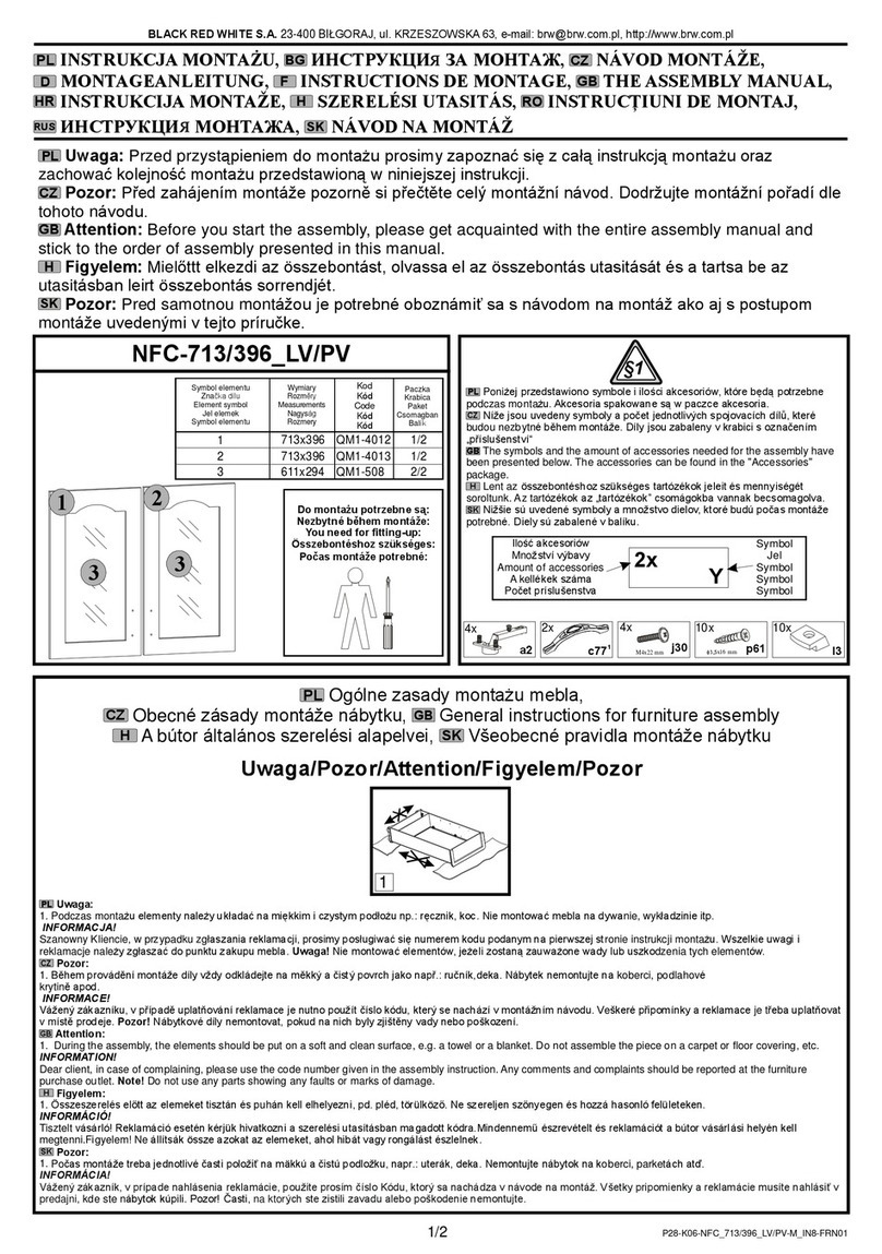 BLACK RED WHITE NFC-713/396 LV/PV User manual