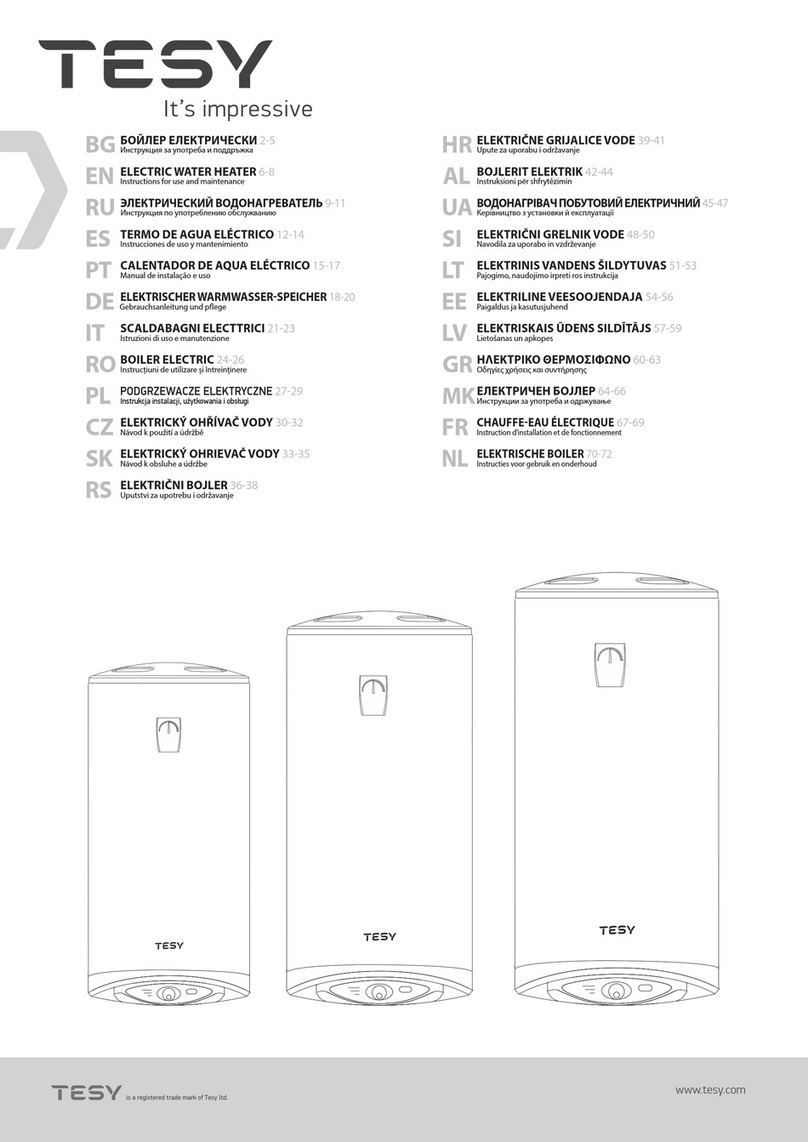 TESY Modeco Ceramic GCV 804724D C21 TS2RC User manual