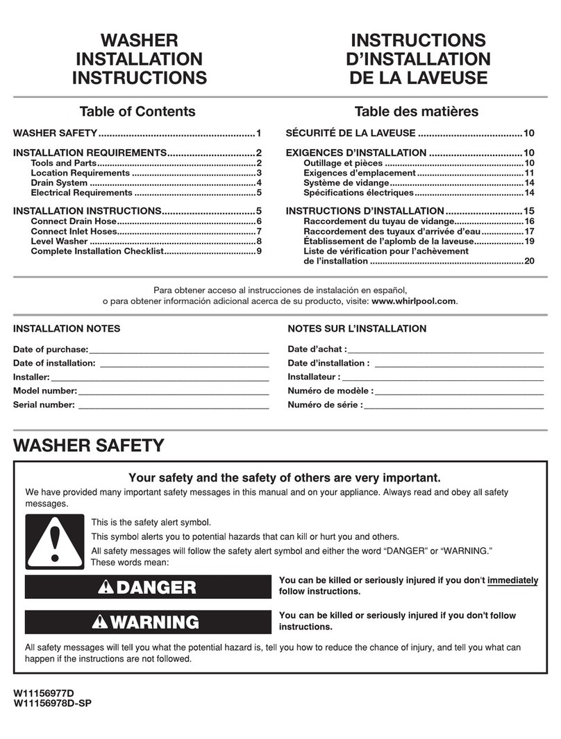 Maytag MGD8630HC installation instructions