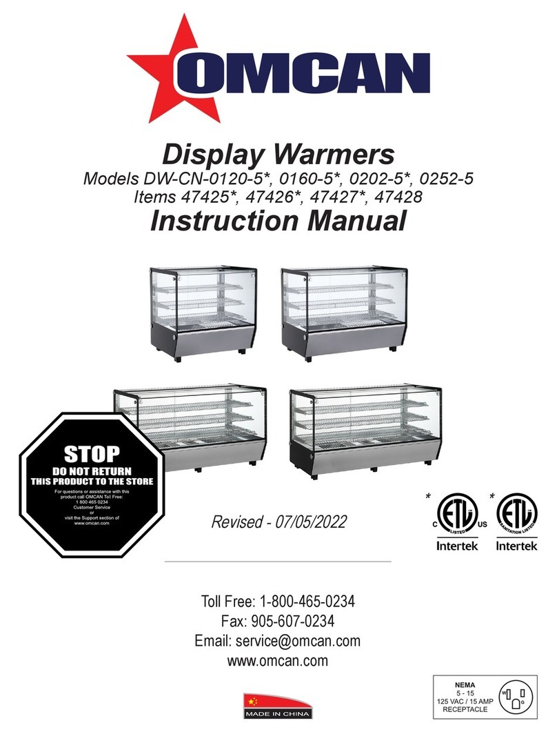 Omcan DW-CN-0120-5 instruction manual