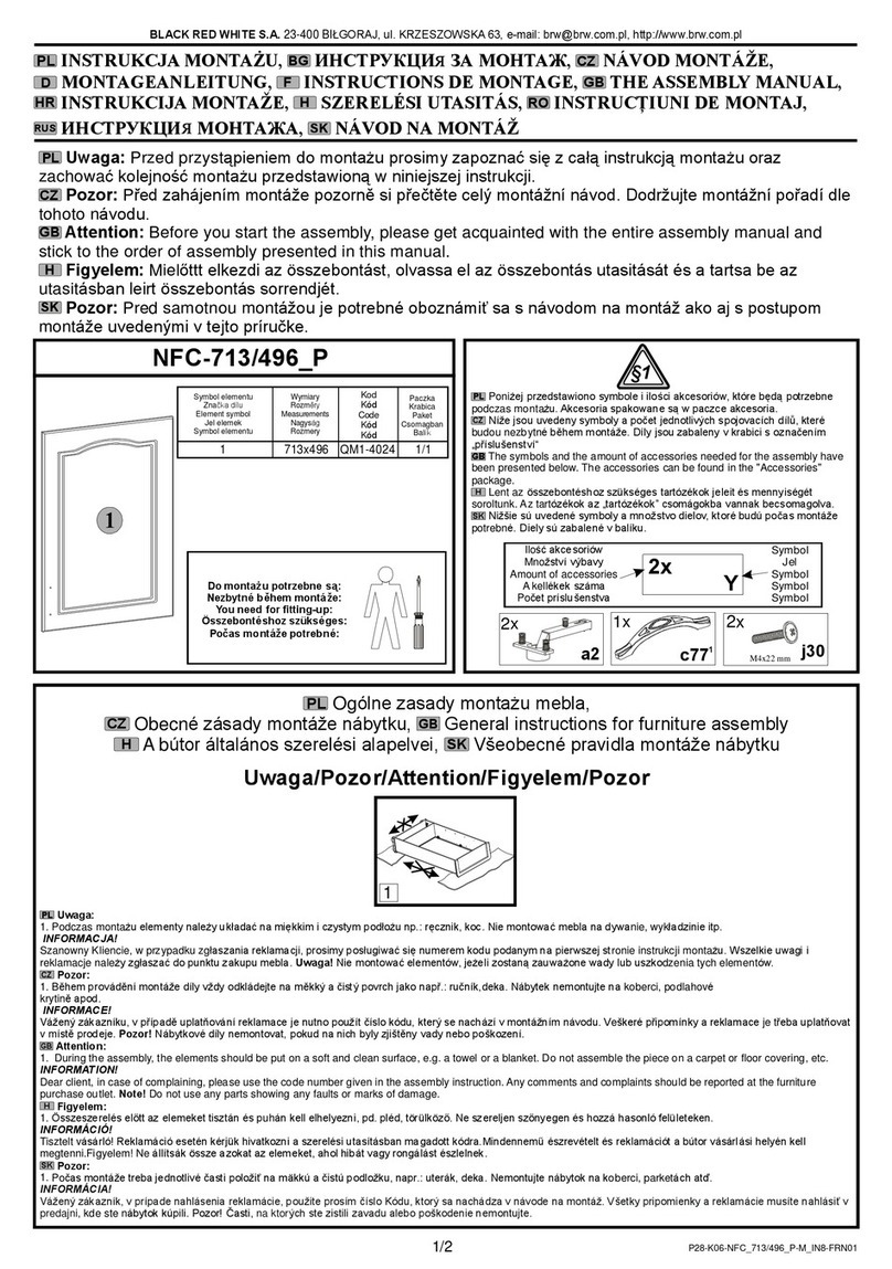 BLACK RED WHITE NFC-713/496 P Assembly manual BLACK RED WHITE NFC-713/496 P Assembly manual