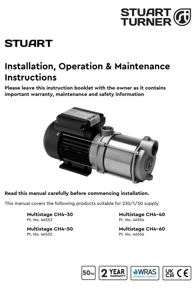 Stuart Turner STUART 46553 Installation, operation & maintenance instructions