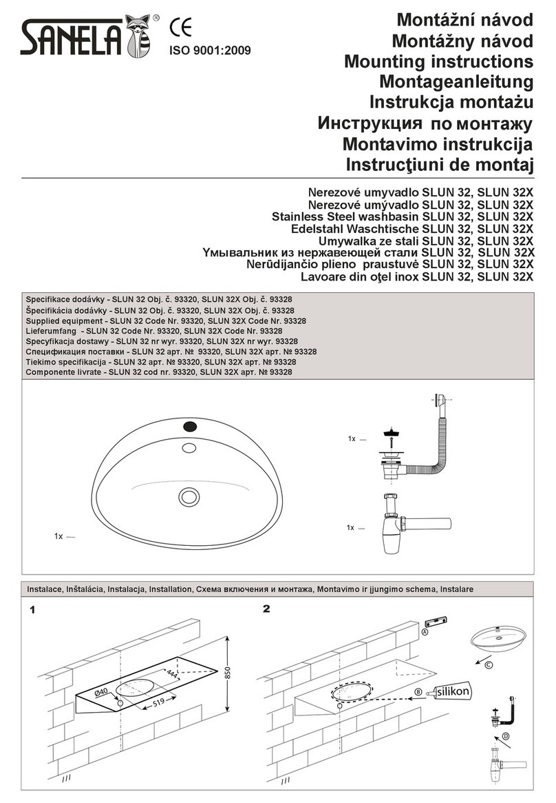 Sanela SLUN 32X Mounting instructions